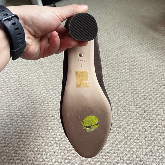 Rate Chocolate Brown Suede Heeled Boots in Size 9 - Picture 5 of 5